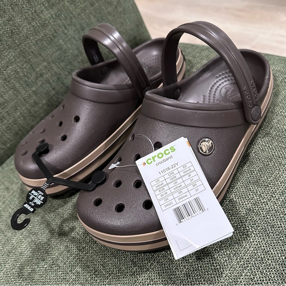 CROCS Brown Mules with Chunky Durable Soles